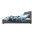 Load image into Gallery viewer, Artiss Bed Frame Double Size Gas Lift Grey TIYO
