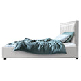 Load image into Gallery viewer, Artiss Bed Frame Double Size Gas Lift White TIYO