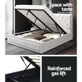 Load image into Gallery viewer, Artiss Bed Frame Double Size Gas Lift White TIYO