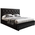 Load image into Gallery viewer, Artiss Bed Frame Double Size Gas Lift Black TIYO