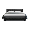 Load image into Gallery viewer, Artiss Bed Frame Queen Size Gas Lift Black TIYO