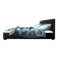 Load image into Gallery viewer, Artiss Bed Frame King Size Gas Lift Black TIYO