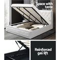 Load image into Gallery viewer, Artiss Bed Frame King Size Gas Lift White TIYO