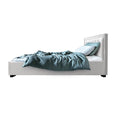 Load image into Gallery viewer, Artiss Bed Frame King Single Size Gas Lift White TIYO