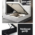Load image into Gallery viewer, Artiss Bed Frame King Single Size Gas Lift White TIYO