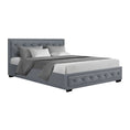 Load image into Gallery viewer, Artiss Bed Frame Queen Size Gas Lift Grey TIYO