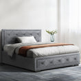 Load image into Gallery viewer, Artiss Bed Frame King Single Size Gas Lift Storage Mattress Base Wooden Grey