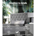 Load image into Gallery viewer, Artiss Bed Head Headboard King Single Bedhead Fabric CAPPI Grey