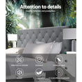 Load image into Gallery viewer, Artiss Bed Head Headboard Queen Bedhead Fabric Frame Base CAPPI Grey