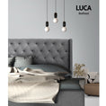 Load image into Gallery viewer, Artiss Bed Head Headboard King Size Bedhead Fabric Frame Base Grey LUCA