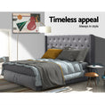 Load image into Gallery viewer, Artiss Bed Head Headboard King Size Bedhead Fabric Frame Base Grey LUCA