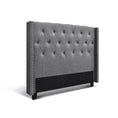Load image into Gallery viewer, Artiss Bed Head Headboard Queen Bedhead LUCA Grey