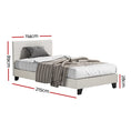 Load image into Gallery viewer, Artiss Bed Frame King Single Size Boucle NEO