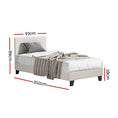 Load image into Gallery viewer, Artiss Bed Frame Single Size Boucle NEO