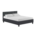 Load image into Gallery viewer, Artiss Bed Frame Double Size Charcoal TINO