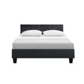 Load image into Gallery viewer, Artiss Bed Frame Double Size Charcoal TINO