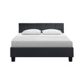 Load image into Gallery viewer, Artiss Bed Frame Queen Size Charcoal TINO
