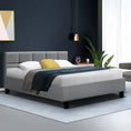 Load image into Gallery viewer, Artiss Bed Frame Queen Size Grey TINO