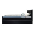 Load image into Gallery viewer, Artiss Bed Frame King Single Size Trundle Daybed Black