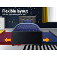 Load image into Gallery viewer, Artiss Bed Frame King Single Size Trundle Daybed Black
