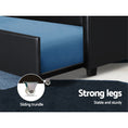 Load image into Gallery viewer, Artiss Bed Frame King Single Size Trundle Daybed Black