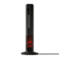 Load image into Gallery viewer, 2000W Electric Ceramic Tower Heater Remote Control 3D Flame Effect Portable