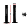 Load image into Gallery viewer, 2000W Electric Ceramic Tower Heater Remote Control 3D Flame Effect Portable