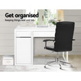 Load image into Gallery viewer, Artiss Metal Desk With Storage Cabinets - White