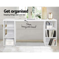Load image into Gallery viewer, Emily 3 Level Desk with Storage & Bookshelf - White
