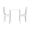 Load image into Gallery viewer, Artiss Dining Chairs and Table Dining Set 4 Chair Set Of 5 Wooden Top White