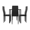 Load image into Gallery viewer, Artiss Dining Chairs and Table Dining Set 6 Chair Set Of 7 Wooden Top Black
