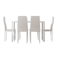 Load image into Gallery viewer, Emily Dining Chairs and Table Dining Set 6 Chair Set Of 7 Wooden Top White