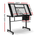 Load image into Gallery viewer, Artiss Adjustable Drawing Desk - Black and Grey