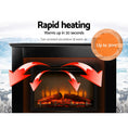 Load image into Gallery viewer, Devanti Electric Fireplace Fire Heater 2000W Black
