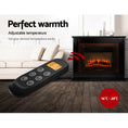 Load image into Gallery viewer, Devanti Electric Fireplace Fire Heater 2000W Black