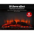 Load image into Gallery viewer, Devanti Electric Fireplace Fire Heater 2000W Black