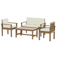 Load image into Gallery viewer, Gardeon Outdoor Sofa Set 4-Seater Acacia Wood Lounge Setting Table Chairs