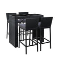 Load image into Gallery viewer, Gardeon Outdoor Bar Set Table Chairs Stools Rattan Patio Furniture 4 Seaters