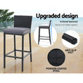 Load image into Gallery viewer, Gardeon Outdoor Bar Set Table Chairs Stools Rattan Patio Furniture 4 Seaters