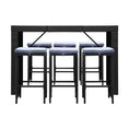 Load image into Gallery viewer, Gardeon 7 Piece Outdoor Dining Table Set - Black