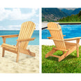 Load image into Gallery viewer, Gardeon Outdoor Chairs Furniture Beach Chair Lounge Wooden Adirondack Garden Patio
