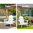 Load image into Gallery viewer, Gardeon Outdoor Sun Lounge Beach Chairs Table Setting Wooden Adirondack Patio - White