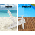 Load image into Gallery viewer, Gardeon Outdoor Sun Lounge Beach Chairs Table Setting Wooden Adirondack Patio Chair Lounges
