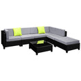 Load image into Gallery viewer, Gardeon 7PC Sofa Set Outdoor Furniture Lounge Setting Wicker Couches Garden Patio Pool