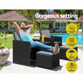 Load image into Gallery viewer, Gardeon Recliner Chairs Sun Lounge Wicker Lounger Outdoor Furniture Patio Sofa