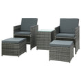 Load image into Gallery viewer, Gardeon Recliner Chairs Sun Lounge Wicker Lounger Outdoor Furniture Patio Sofa
