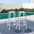 Load image into Gallery viewer, Gardeon Set of 2 Outdoor Bar Stools Patio Furniture Indoor Bistro Kitchen Aluminum