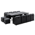 Load image into Gallery viewer, Gardeon 13 Piece Wicker Outdoor Dining Table Set