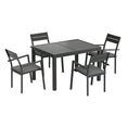 Load image into Gallery viewer, Gardeon 5pcs Outdoor Dining Set 4-Seater Aluminum Extension Table Chairs Lounge