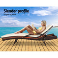 Load image into Gallery viewer, Gardeon Outdoor Sun Lounge - Brown
